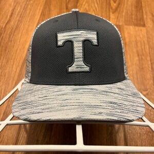 Tennessee Volunteers‎ Baseball Cap Hat Gray Black Snapback One Size T Logo